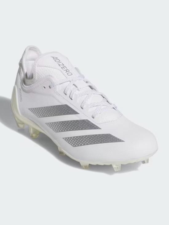 adidas Other - SOLD‼️adidas White Soccer Cleats with Silver Stripes